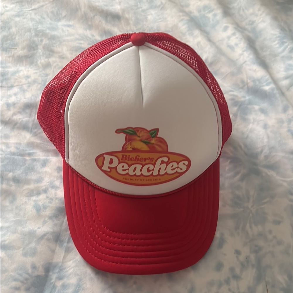 BIEBER'S PEACHES TRUCKER HAT
